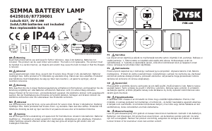 Manuale JYSK Simma Lampada