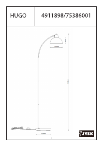 Manuale JYSK Hugo Lampada