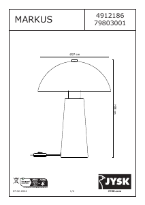 Manuale JYSK Markus Lampada