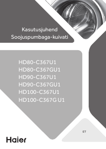 Rokasgrāmata Haier HD80-C367U1 Veļas žāvētājs