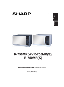 Bruksanvisning Sharp R-750MR Mikrovågsugn
