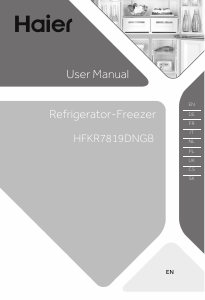 Návod Haier HFKR7819DNGB Chladnička s mrazničkou