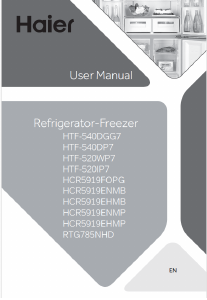 Manual Haier HTF-540DP7 Frigorífico combinado