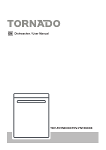 Bruksanvisning Tornado TDV-FN158CDX Diskmaskin
