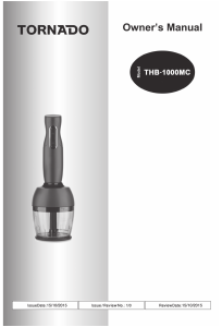 كتيب تورنيدو THB-1000MC خلاط يدوي