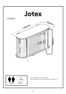 Käyttöohje Jotex BLESSANO Apupöytä