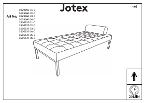 Manual de uso Jotex CARMEL Sofá cama