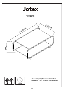 Manual Jotex ANZAC Măsuţă de cafea