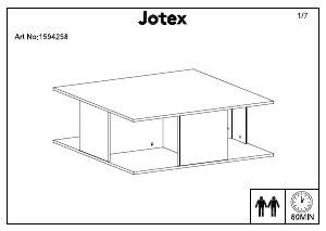 Manual Jotex CAYDEN Măsuţă de cafea
