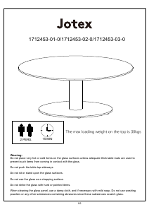 Manual Jotex DORNO Măsuţă de cafea