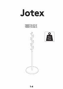 Brugsanvisning Jotex EDDISON Knagerække