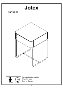 Manual Jotex ALMEDAL Noptieră