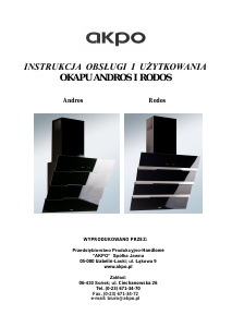 Instrukcja Akpo Rodos Okap kuchenny