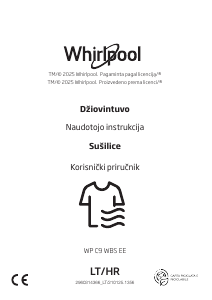 Vadovas Whirlpool WP C9 WBS EE Džiovyklė