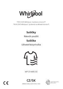 Návod Whirlpool WP C9 WBS EE Sušička