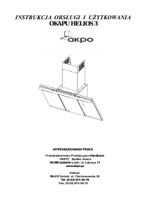Instrukcja Akpo Helios 3 Okap kuchenny