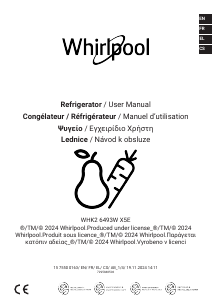 Bruksanvisning Whirlpool WHK2 6493W X5E Kyl-frys