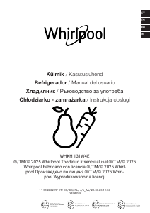Manual de uso Whirlpool WHKH 1361 W4E Frigorífico combinado