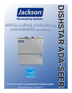 Manual Jackson DishStar ADA-SEER Dishwasher