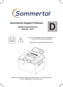 Manuale Sommertal 4347 Friggitrice