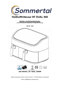 Bedienungsanleitung Sommertal HF DUAL 900 Fritteuse