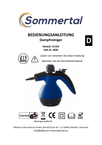 Bruksanvisning Sommertal SC350 Ångtvätt