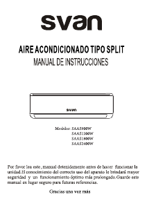 Manual Svan SAAS900W Ar condicionado