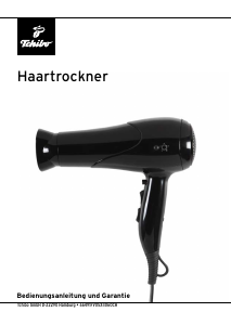 Bedienungsanleitung Tchibo 287998 Haartrockner