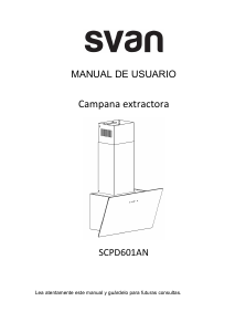 Manual de uso Svan SCPD601AN Campana extractora