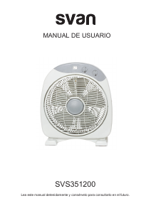 Manual de uso Svan SVS351200 Ventilador
