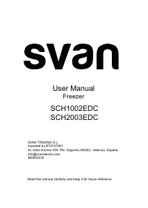 Handleiding Svan SCH2003EDC Vriezer