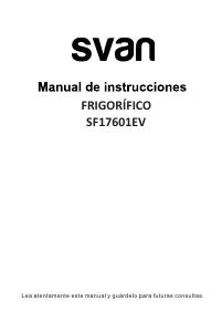 Bruksanvisning Svan SF17601EV Kyl-frys