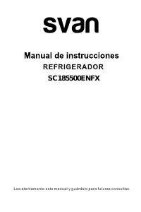 Manual Svan SC185500ENFX Fridge-Freezer