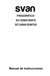 Bruksanvisning Svan SC195601ENFDX Kyl-frys