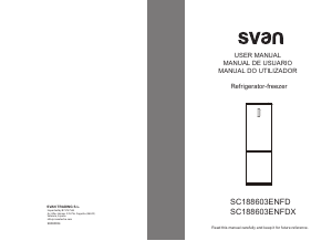 Bruksanvisning Svan SC188603ENFDX Kyl-frys