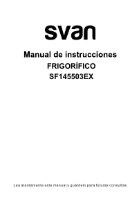 Bruksanvisning Svan SF145503EX Kyl-frys