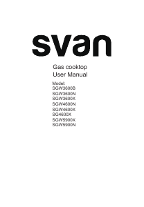 Bruksanvisning Svan SGW5900X Häll