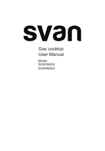 Bruksanvisning Svan SGW4600X Häll