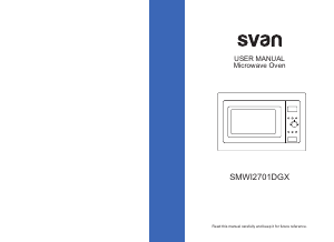 Manual de uso Svan SMWI2701DGX Microondas