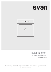 Manual de uso Svan SHM8700DX Horno