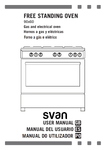 Manual Svan SKMW5901X Fogão