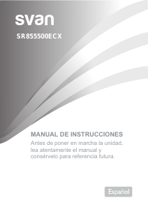 Manual de uso Svan SR855500ECX Refrigerador