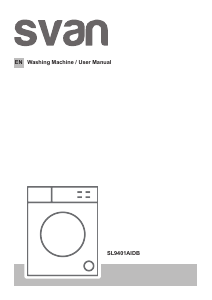Manual Svan SL9401AIDB Washing Machine
