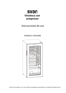 Manual de uso Svan SVN3200S Vinoteca