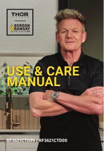 Bruksanvisning Thor RF3621CTD00-BLU Gordon Ramsay Kyl-frys
