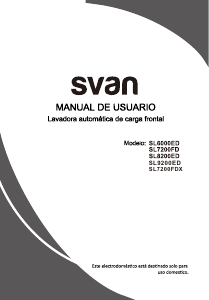 Manual de uso Svan SL7200FD Lavadora