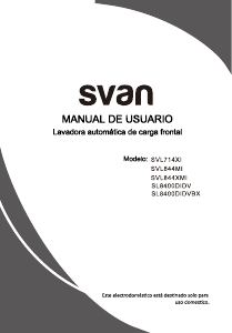 Manual Svan SL8400DIDV Washing Machine