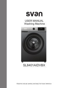 Manual Svan SL8401AIDVBX Washing Machine