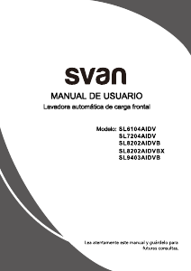 Manual Svan SL9403AIDVB Washing Machine