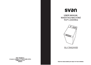 Manual Svan SLCS6200D Washing Machine